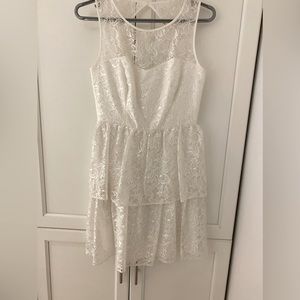 Max & Cleo White Lace Dress